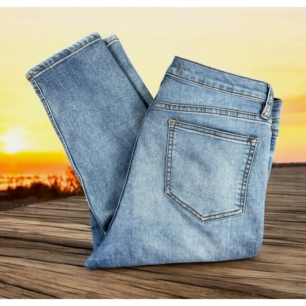 Free People Jeans Women 31 Mid-Rise Skinny‎ Jeans 61855-16515125 Light Wash Fade